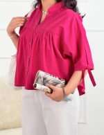 شومیز جلو چین دار10
