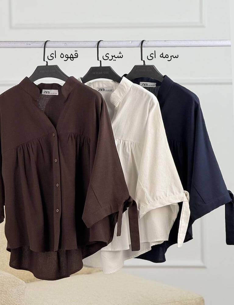 شومیز جلو چین دار3